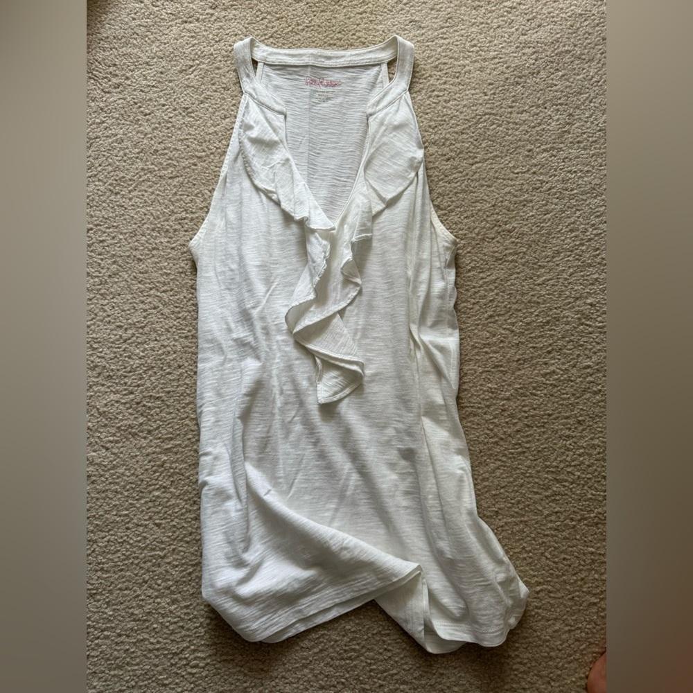 Lily Pulitzer ruffle tank